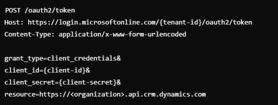 Dynamics 365 API endpoints