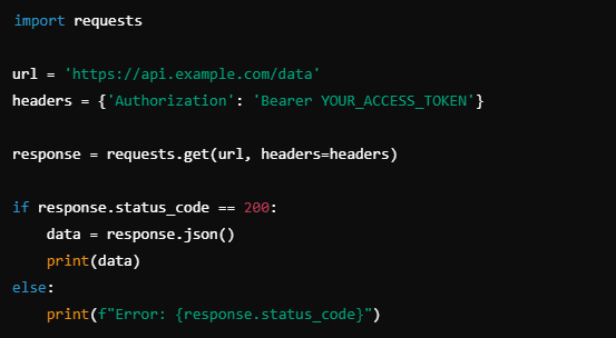 Connect to an API