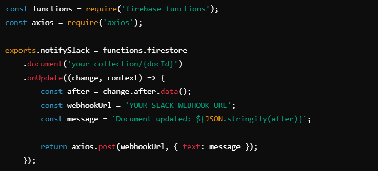 firebase slack