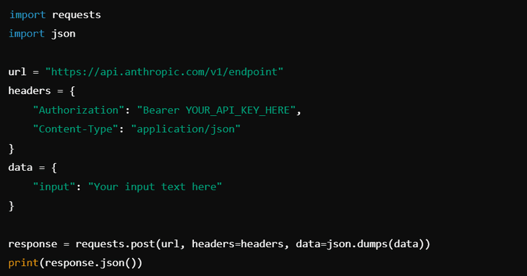Anthropic api