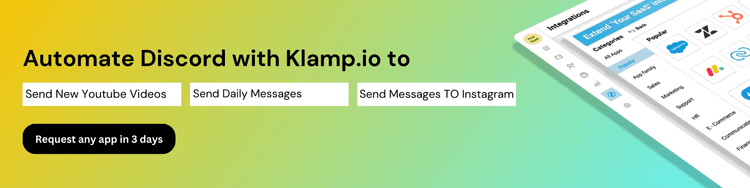Discord using Klamp.io