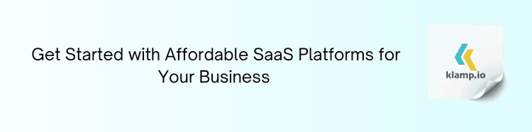 SaaS platform for your business