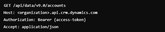 Dynamics 365 API endpoints