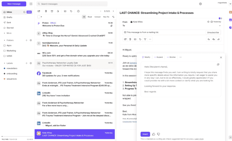 Proton mail