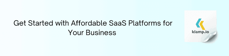 SaaS platform for your business